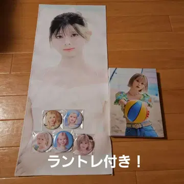 NiziU 리쿠 슬로건 캔 배지 아트 보드 랜티큘러 카드 포함 묶음 판매