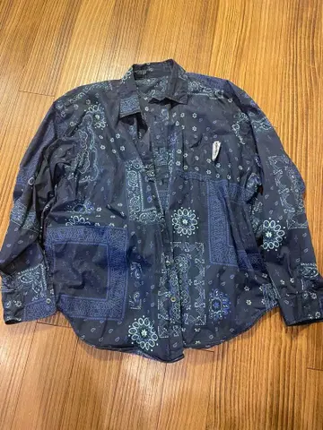 ssz 반다나 페이즐리 무늬 셔츠 M 사이즈