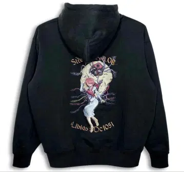 XL serial experiments lain 자수 지퍼 후드티 블랙