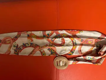 SALVATORE FERRAGAMO 스카프 벨트 핑크