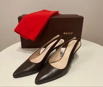 BALLY 다크 브라운 슬링백 펌프스