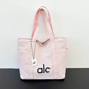 alo 핑크 토트백