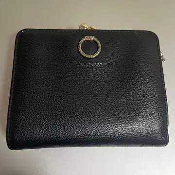 JILLSTUART 블랙 이단 접이식 지갑