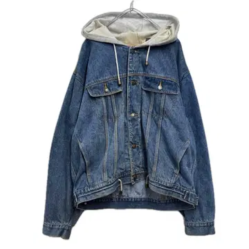 90s HORIZON 후디 도킹 데님 자켓 남성용 XL