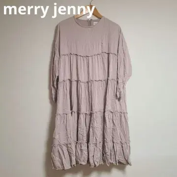 merry jenny 메리제니 롱 슬리브 긴팔 티어드 원피스
