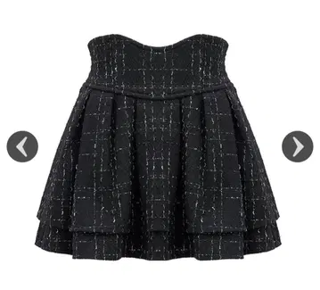 미셸 마카롱 트위드 슬림 레그 스커트