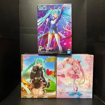 벚꽃 미쿠 하츠네 미쿠 피규어 3종 세트