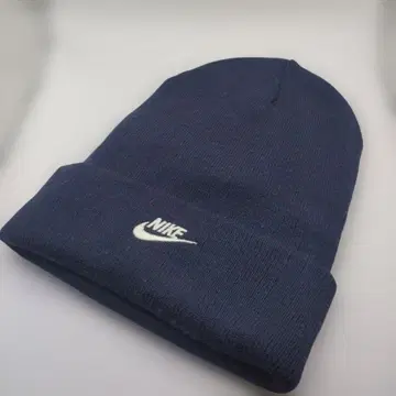3912 NIKE 로고 니트 캡 네이비