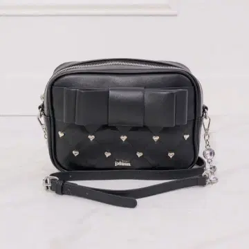 pium 하트 퀼팅 리본 미니백 백