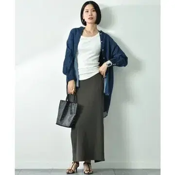 택 포함 새상품 인터플래닛 텐셀 데님 단추 긴팔 셔츠 정가 14080