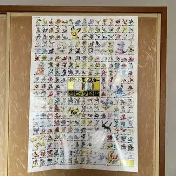 포켓몬 금은 초 빅 도감 포스터 레어