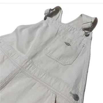 단톤 아이보리 화이트 데님 살로펫 스커트 36