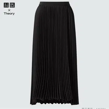[ 새상품급 ] 유니클로 Theory 플리츠 랩스커트 블랙 L