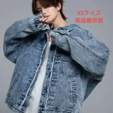 [ 레어 XS 최저가 ] ADRER 아들러 빈티지 오버 데님 자켓 XS