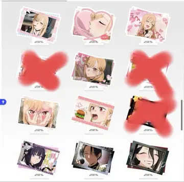 제일복권 그 비스크 돌 F상 아크릴 스탠드 9점 세트