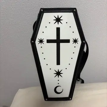 엑시즈팜 관 모양 숄더백 백팩 2way 블랙 화이트 새상품급