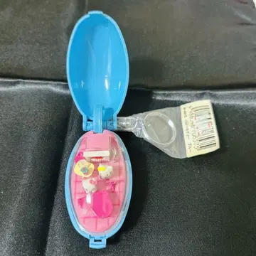 포켓 크리처 키티&미미 스카이블루 키링 산리오