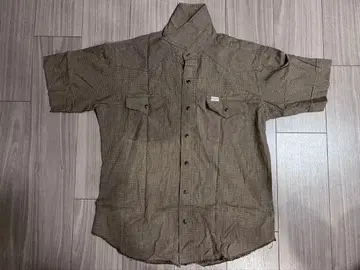 Bathing Ape 반팔 셔츠 M 브라운 계열 체크