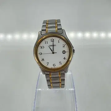 SEIKO 쿼츠 아날로그 손목시계 실버/골드
