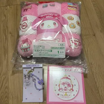 산리오 마이멜로디 쿠로미 복권 라스트 원 쿠션 플레이트 참