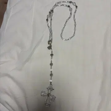 pink pixy Princess 비즈 로자리오 크로스 십자가 실버 계열