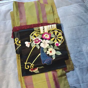 앤티크 기모노 스트라이프