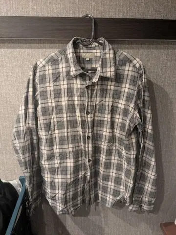 MARGARET HOWELL 체크 무늬 긴팔 셔츠 M