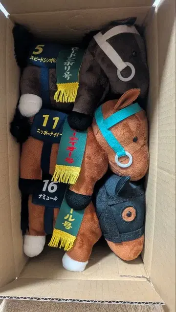 서러브레드 컬렉션 경주마 봉제 인형 3체 세트