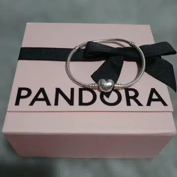 PANDORA 하트 & 스네이크 체인 브레이슬릿