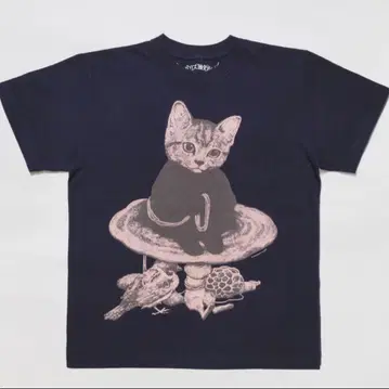 [ 보리스 잡화점 ] 티셔츠 휴식 네이비 (XL) 히구치 유코