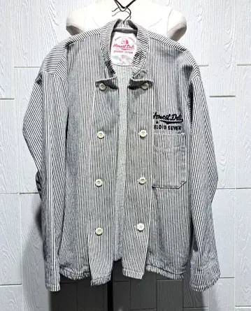 STUDIO SEVENxGU 셰프 자켓 히코리 패턴 S