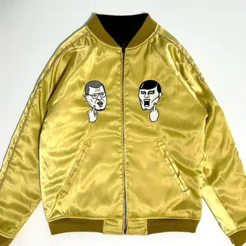 PUNK DRUNKERS 쿠키 x 니쿠소 릿버서블 스카잔 금 x 블랙 L