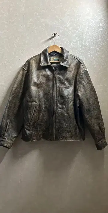 빈티지 플라이트 자켓 소가죽 레더 자켓 L