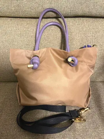 최종 가격 인하 비올라돌로 비앙카노트 핸들 퍼플 토트백 S