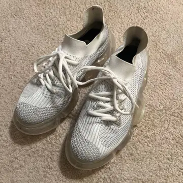 grounds MOOPIE 25cm 화이트 메쉬 스니커즈 클리어 솔