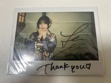 사이토 쿄코 친필 사인 폴라로이드 유니존 에어 히나타자카46