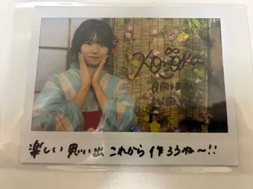 마츠다 요시카 친필 사인 폴라로이드 유니존 에어 히나타자카46