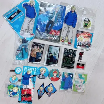 사카모토 데이즈 아사쿠라 신 세트 아크릴 스탠드 캔뱃지 나구모 나츠오