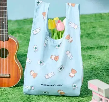 [ 미사용 새상품 ] 스타벅스 미피 에코백 블루