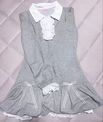 Honey Cinnamon 벌룬컷 원피스 그레이