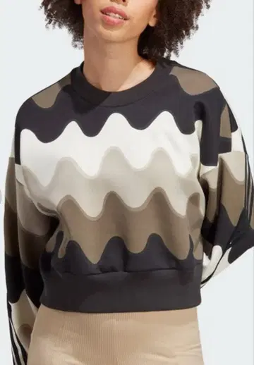 adidas x 마리메꼬 퓨처 아이콘 쓰리 스트라이프 맨투맨