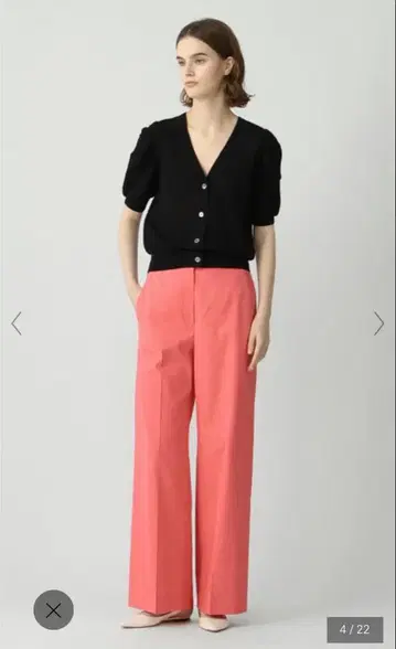 새상품! theory luxe 린넨 핑크 와이드 팬츠