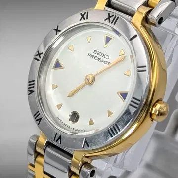 [ 작동 새 배터리 ] 세이코 프레시지 콤비 컬러 로만 여성용