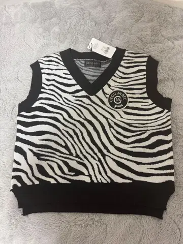 CECIL McBEE 제브라 패턴 베스트 M