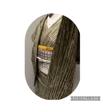 세련된 기모노 순수 실크 기장 159 화장 66