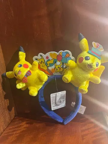 USJ 한정판 피카츄 머리띠 포켓몬 25주년