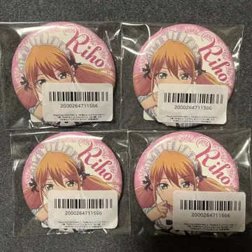 [ 새상품 ] 여신과 카페의 FAM 복권 캔뱃지 츠키시마 류세이 세트