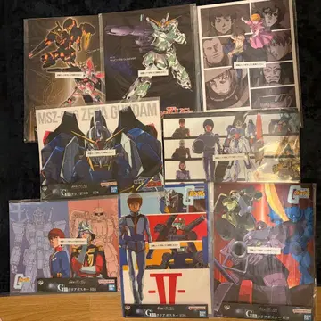 제일복권 기동전사 건담 G상 클리어 포스터 세트 8매 세트