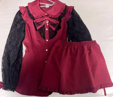 Secret Honey 시크릿허니 셋업 와인 레드