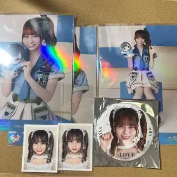 이콜러브 =LOVE 오바 하나나 브로마이드 ID 사진 캔뱃지 묶음 판매